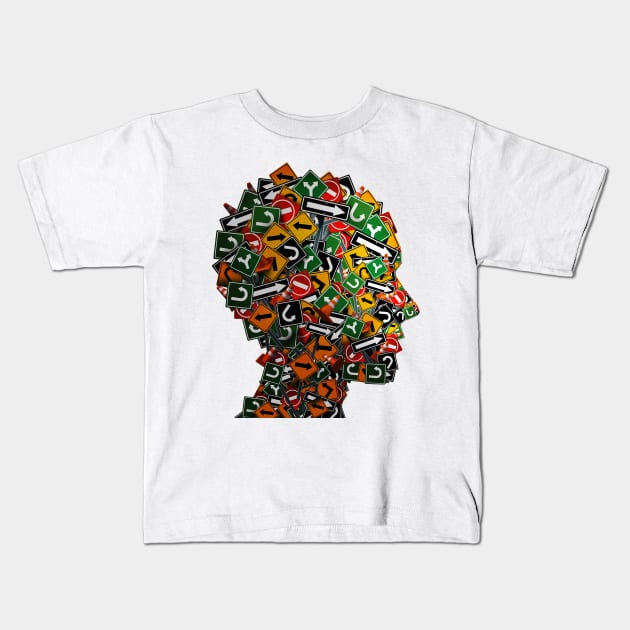 Psychology And Psychiatry Symbol Kids T-Shirt by lightidea